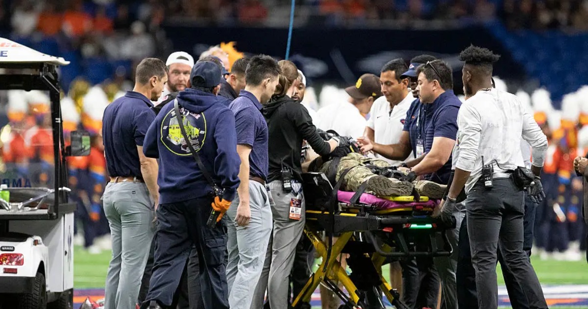 Air Force commander issues emotional statement after soldier dies in 170ft fall during football game